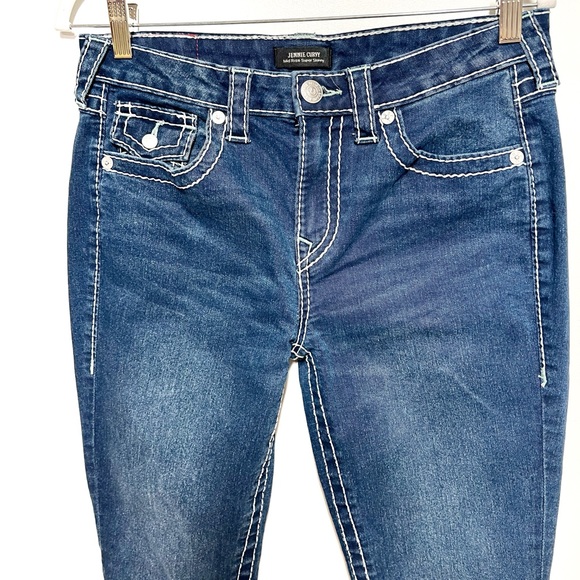 True Religion Jennie curvy High Rise Mr T Flap Skinny Jeans Sz 29 - Picture 7 of 10